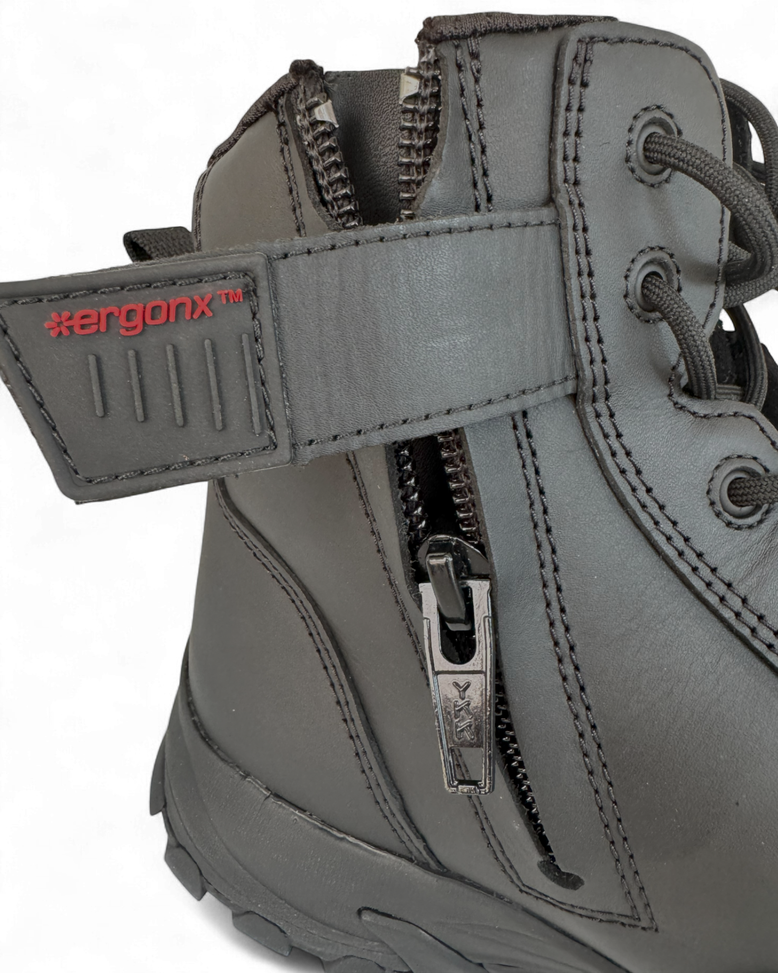 Ergonx Safety Boots Lace Up (Helium) Black