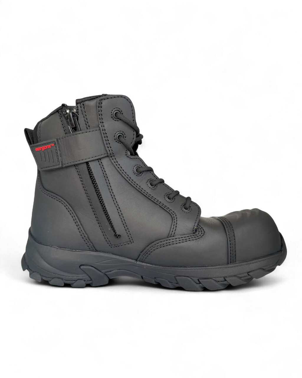 Ergonx Safety Boots Lace Up (Helium) Black