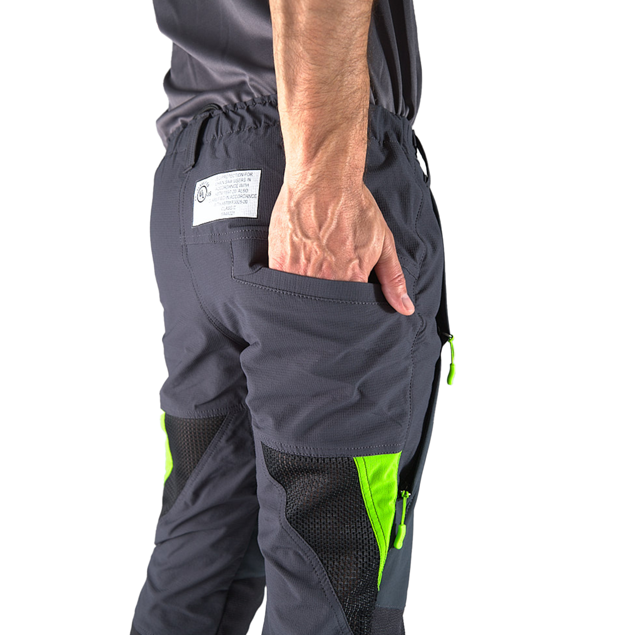 Clogger Zero Ultra Men's Premium Chainsaw Pants - Grey/Green
