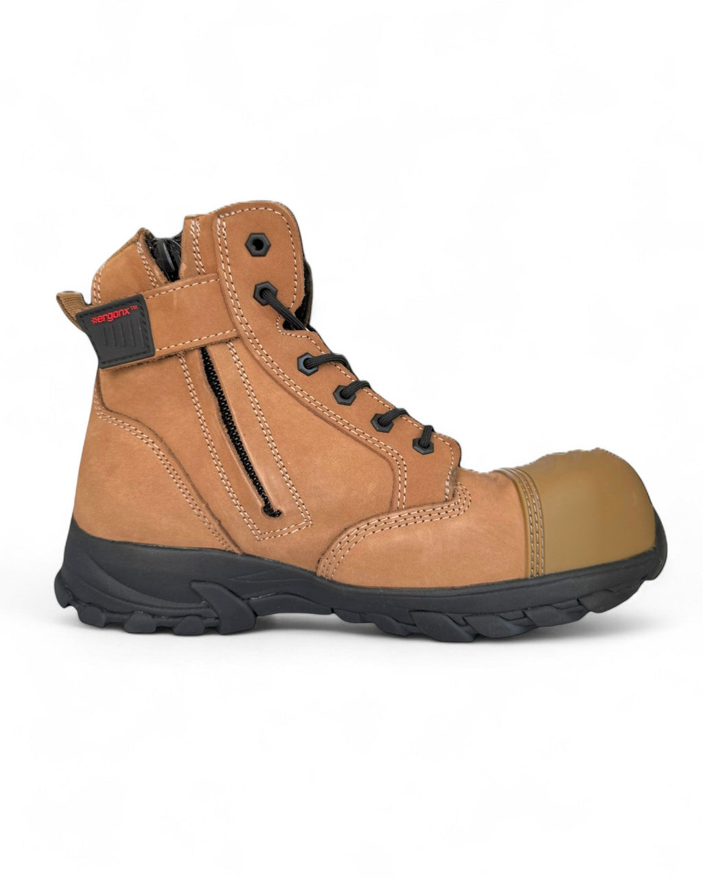 Ergonx Safety Boots Lace Up (Helium) Tan Toe