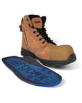 Ergonx Safety Boots Lace Up (Helium) Tan Toe