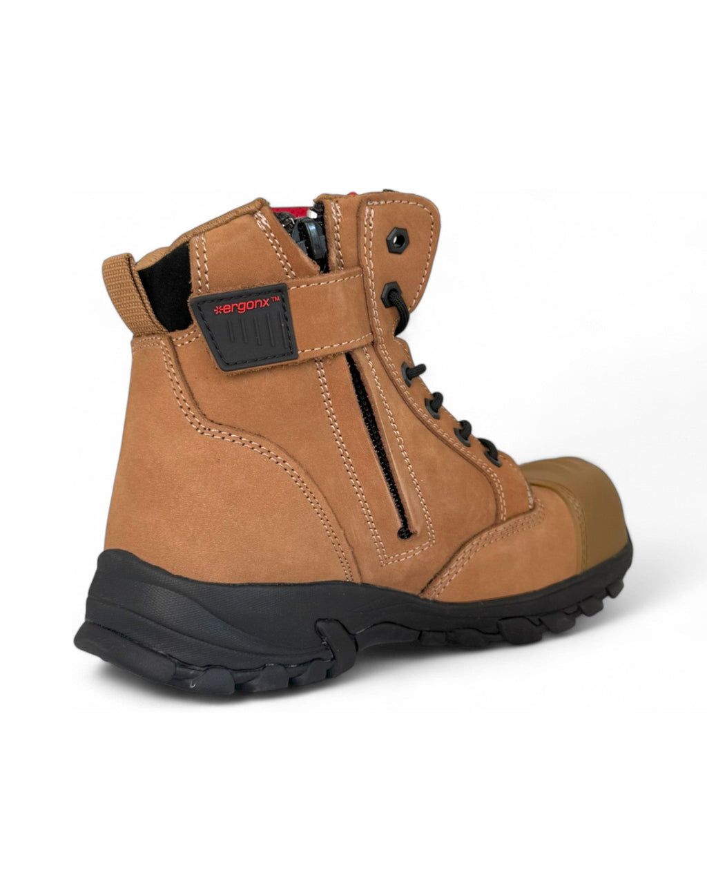 Ergonx Safety Boots Lace Up (Helium) Tan Toe