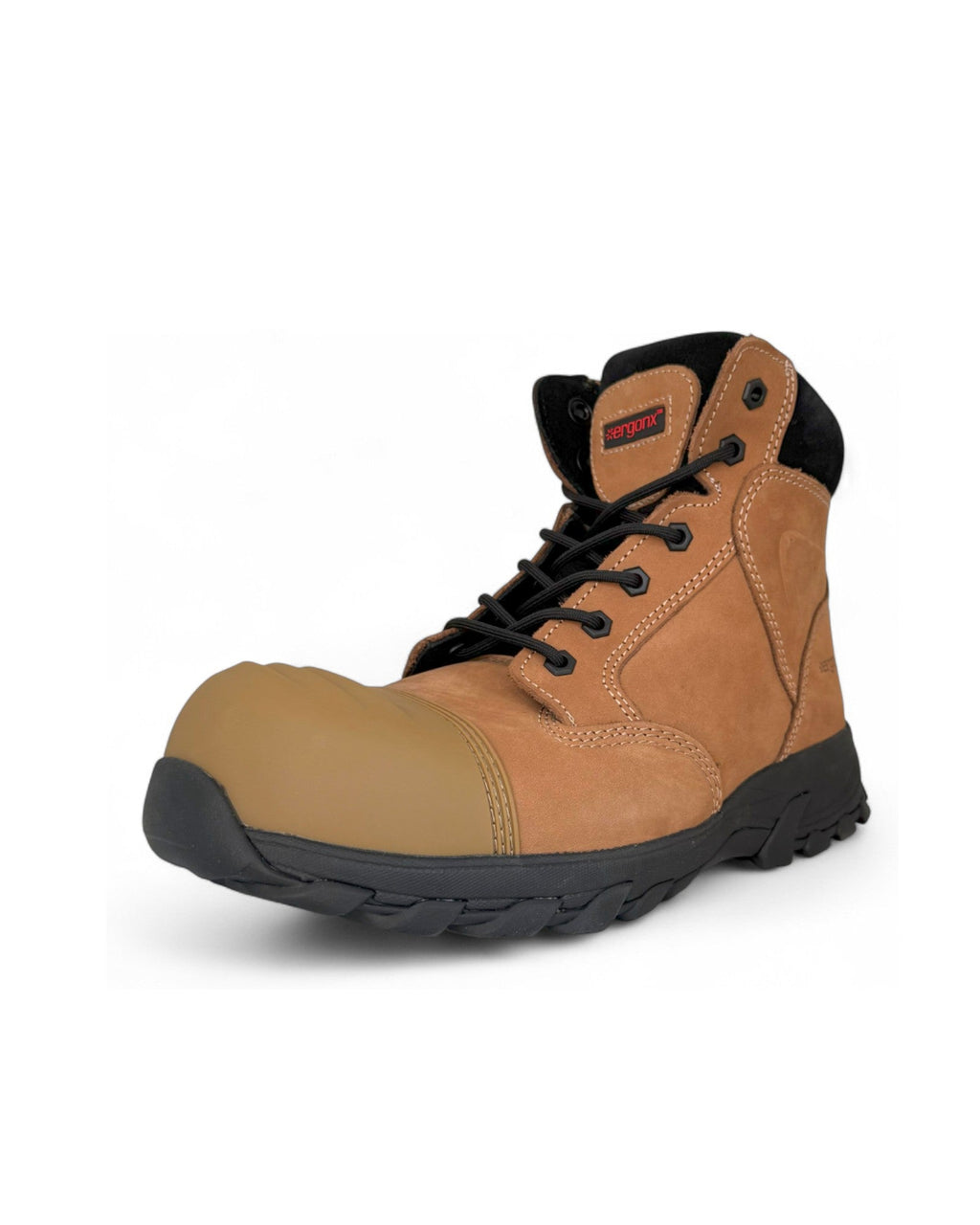 Ergonx Safety Boots Lace Up (Helium) Tan Toe