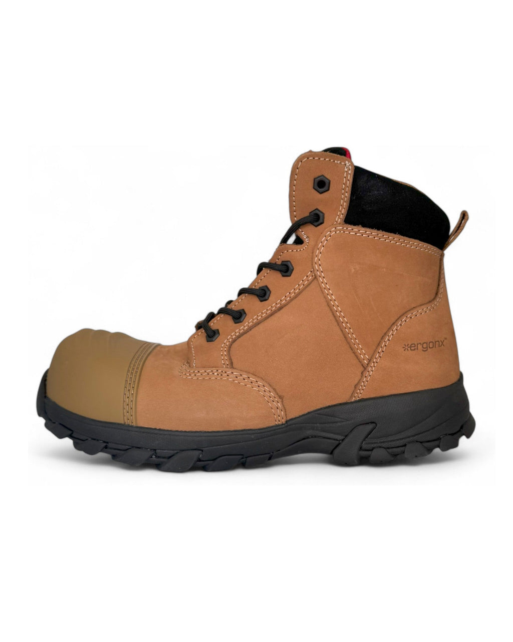 Ergonx Safety Boots Lace Up (Helium) Tan Toe