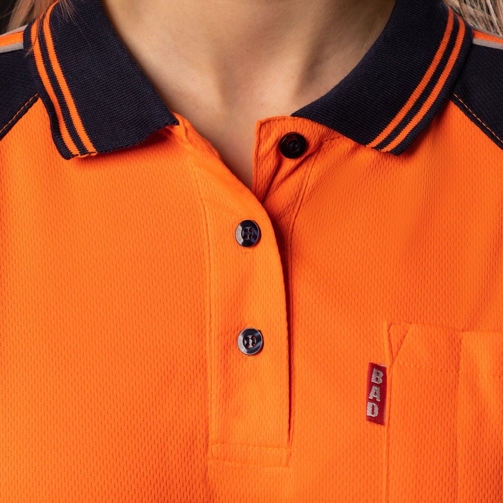 WOMENS HI-VIS L/S POLO SHIRT