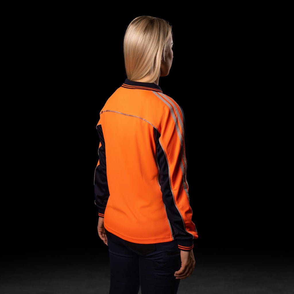 WOMENS HI-VIS L/S POLO SHIRT