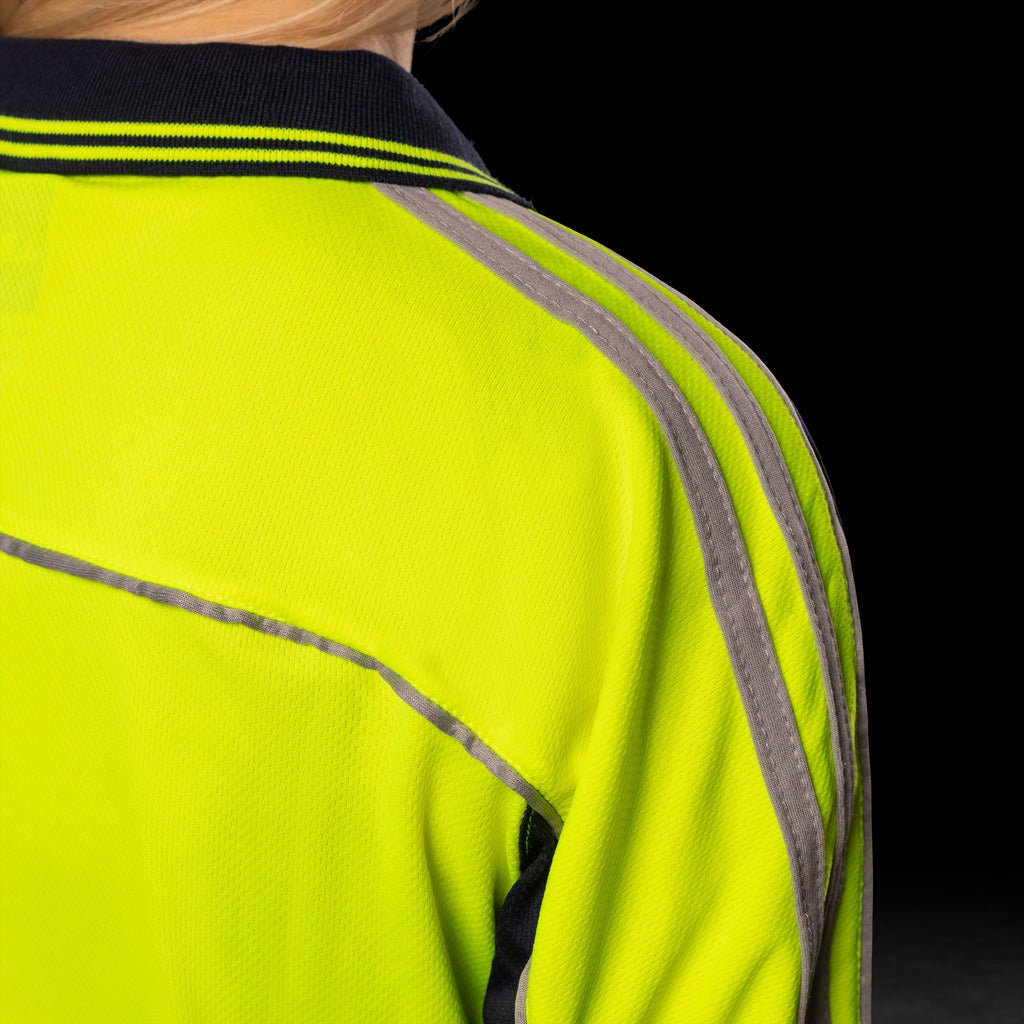WOMENS HI-VIS L/S POLO SHIRT