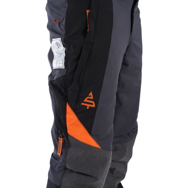 Clogger Ascend Gen2 Year Round Mid Weight Men's Arborist Chainsaw Pants close up