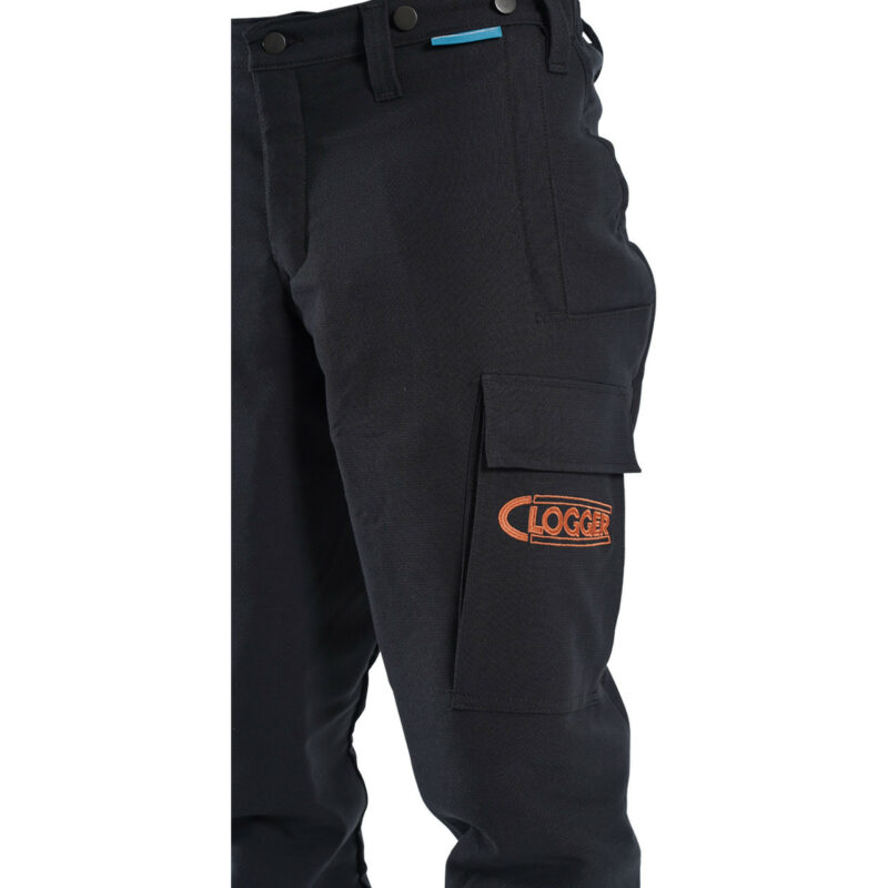 Clogger Wildfire Pants worn by male bushfire firefighter – Side view