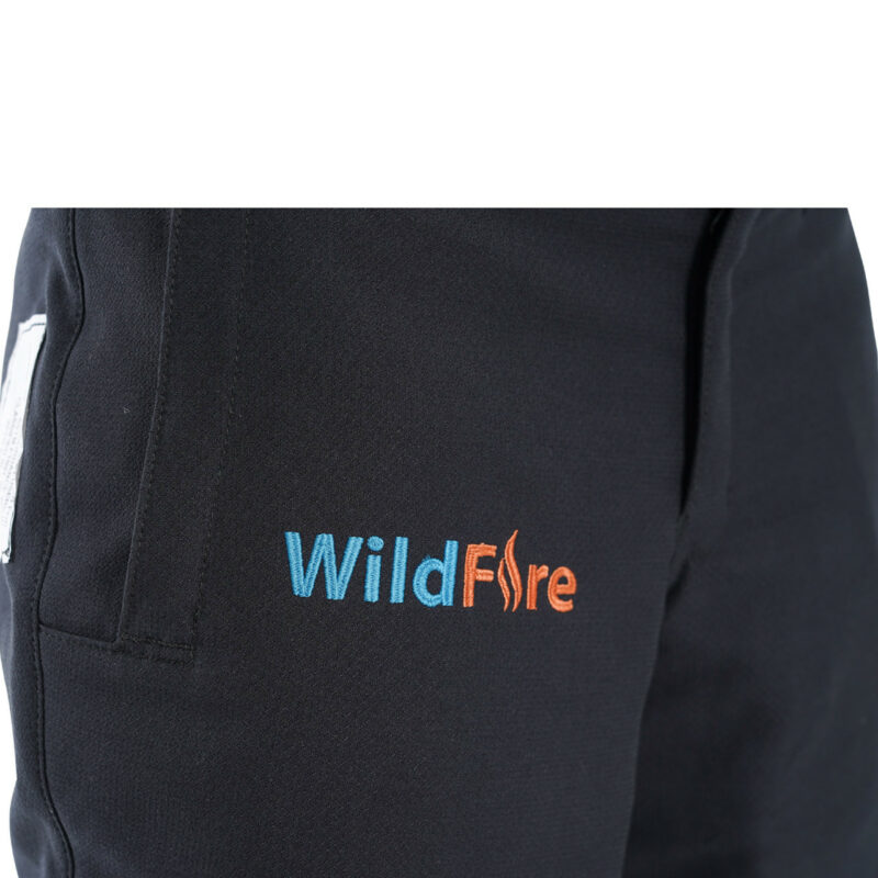 Close-up of fire-resistant fabric and stitching on Clogger Wildfire Pants