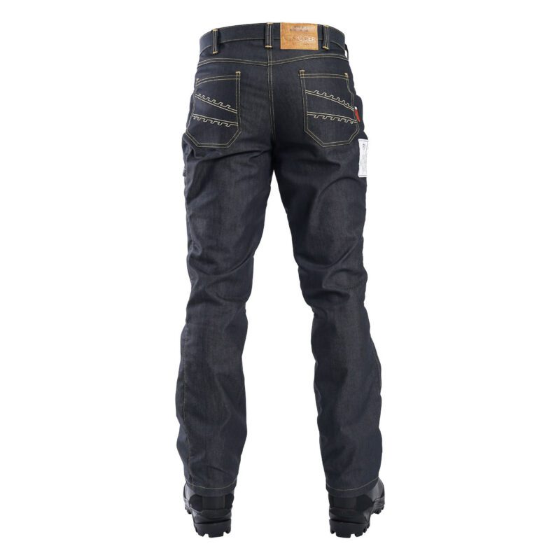 Clogger Denim Chainsaw Protective Pants - rear view