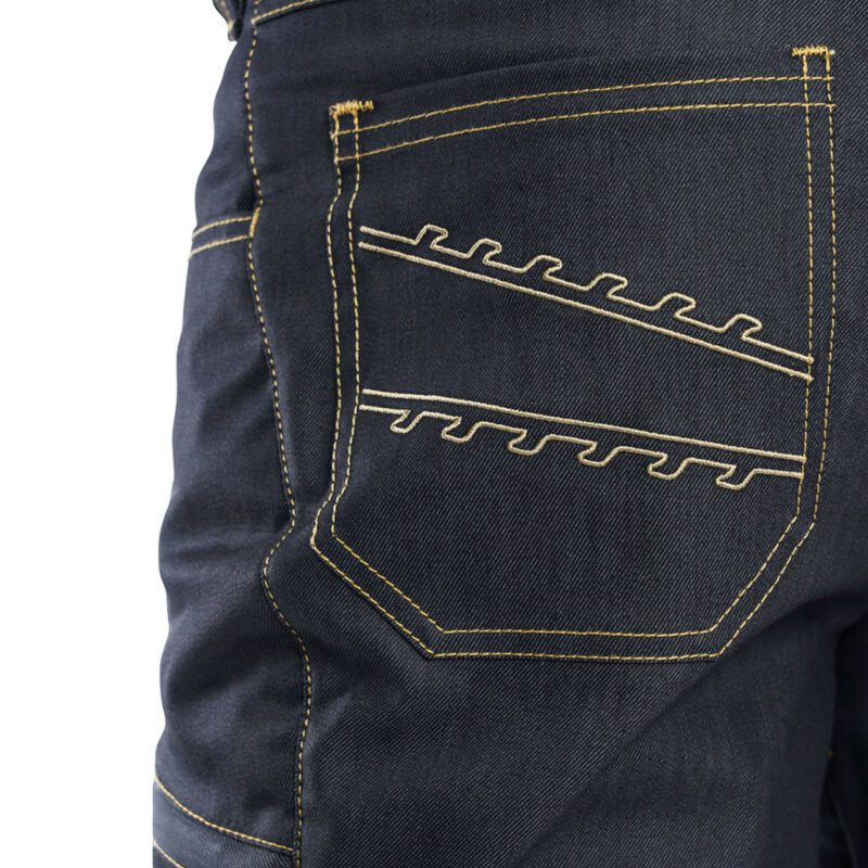 Clogger Denim Chainsaw Protective Pants - back pocket