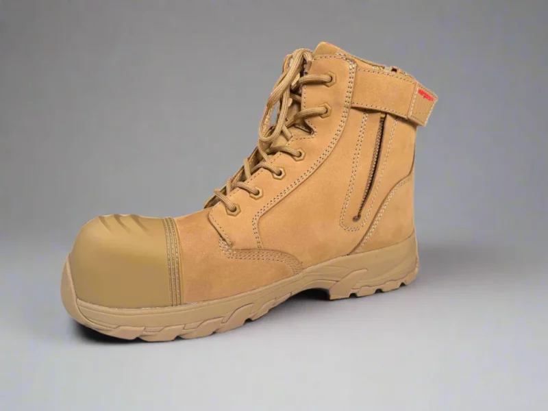 Ergonx Helium Lace-Up Safety Boots – All Tan - Image 6