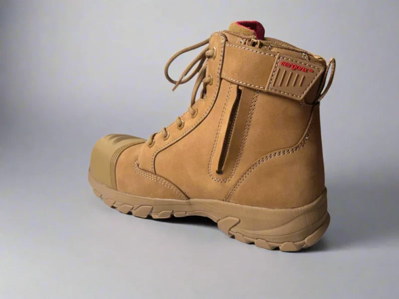 Ergonx Helium Lace-Up Safety Boots – All Tan - Image 8