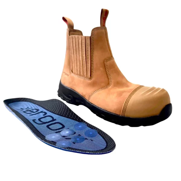 Ergonx Safety Boots – Hydrogen Tan | Slip-On Lightweight Work Boots