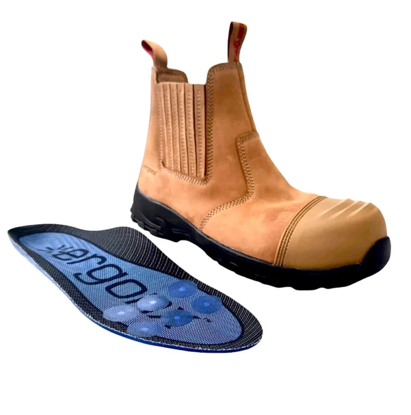 Ergonx Safety Boots – Hydrogen Tan | Slip-On Lightweight Work Boots