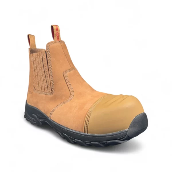 Ergonx Safety Boots – Women's Hydrogen Tan | Slip-On Lightweight Work Boots